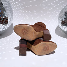 Load image into Gallery viewer, Vince Camuto Brown Suede Boots with Tassels