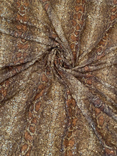 Load image into Gallery viewer, Snake Charmer Sequin Mesh High Slit Dress