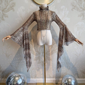 Snake Charmer (sequin mesh extra long cascade sleeve)