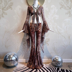 Take A Walk On The Wild Side (sequin mesh extra long cascade sleeve)