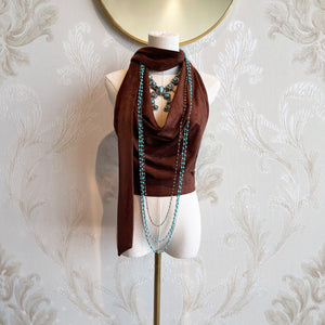 Tuesday's Gone (Cowl Neck Halter Top)