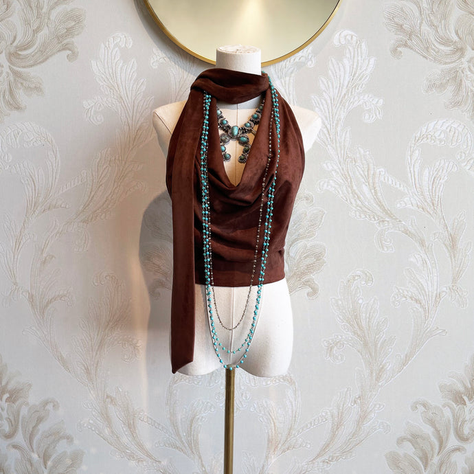 Tuesday's Gone (Cowl Neck Halter Top)