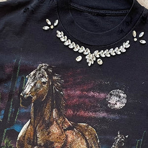 OOAK Wild Horses Upcycled Vintage T-Shirt