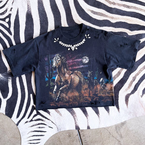 OOAK Wild Horses Upcycled Vintage T-Shirt