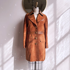 Luxury COACH Western Suede Trench