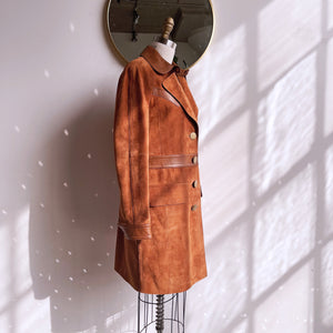 Luxury COACH Western Suede Trench
