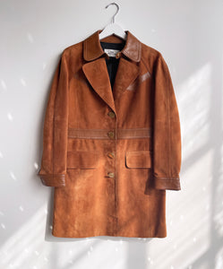 Luxury COACH Western Suede Trench
