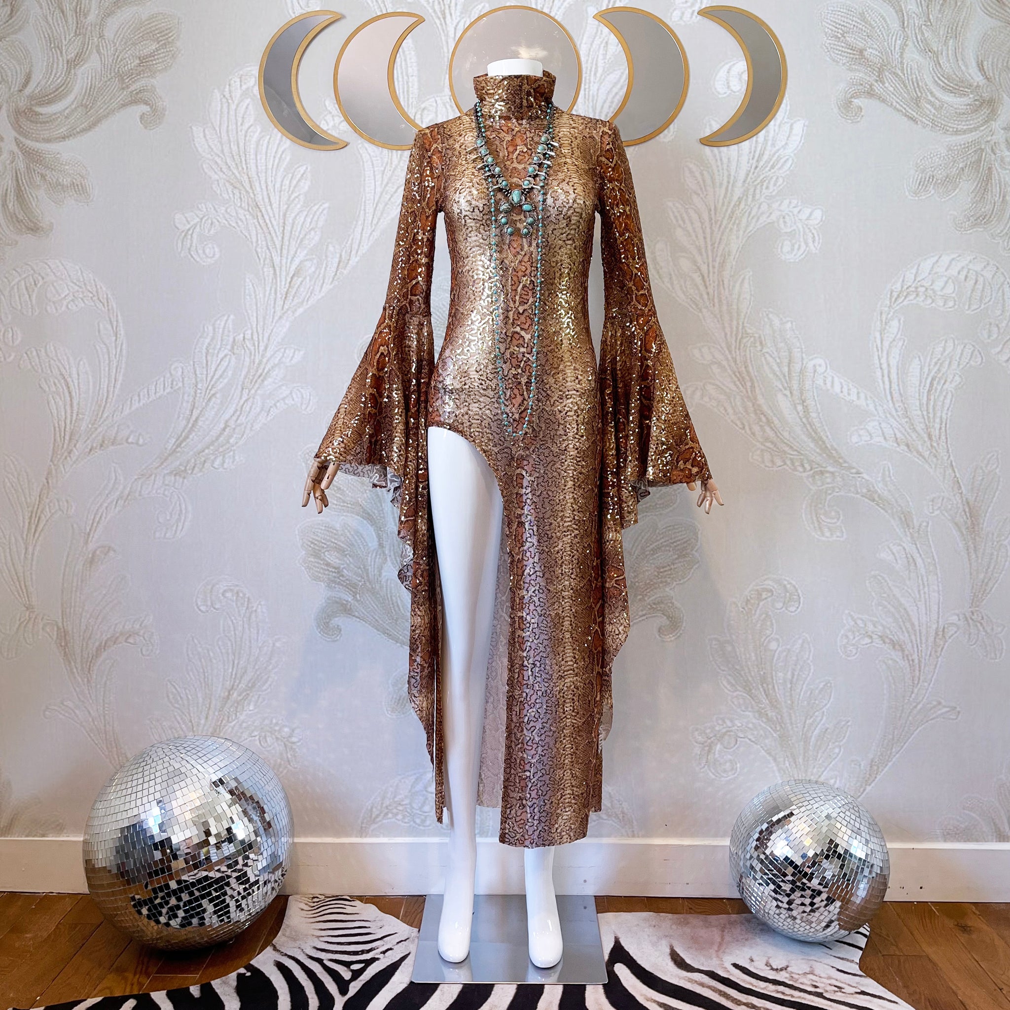 snake sequin dress Winslow Sequin Dress Retrofete