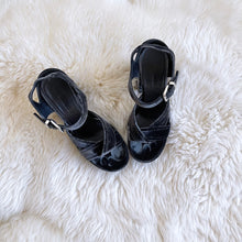 Load image into Gallery viewer, JIL SANDER VELVET PLATFORM SANDALS SZ 7