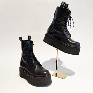 R13 DOUBLE STACK BOOT BLACK SZ 7