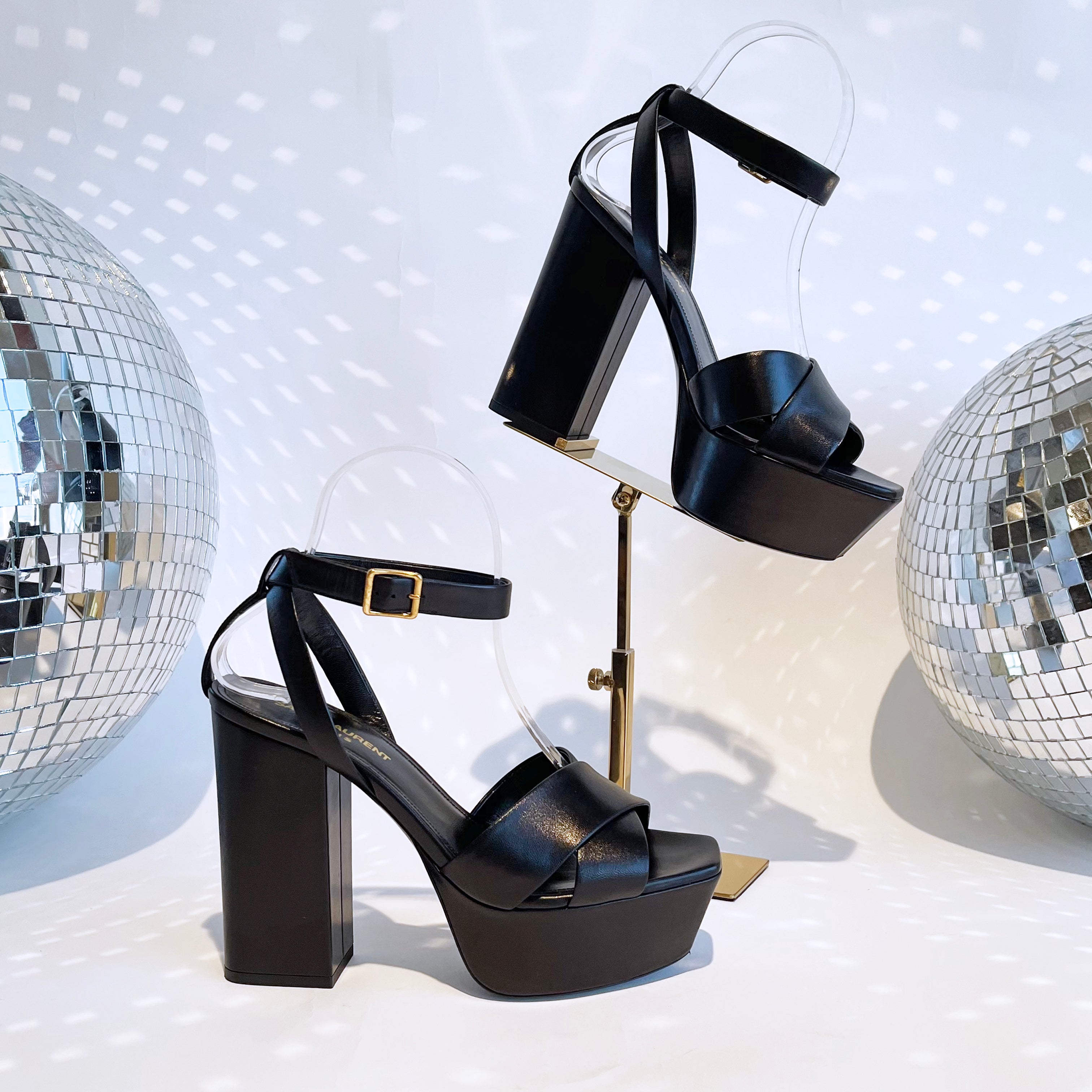 Saint Laurent Farrah Platforms – girl on a vine