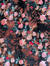 Load image into Gallery viewer, Second Skin — Lace &amp; Velvet Burnout Flare Jumpsuit