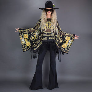 Just let the Lovin' take Ahold (Black Baroque Silk Burnout)