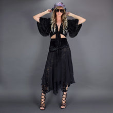 Load image into Gallery viewer, Never let Me Go (Black Velvet Burnout)