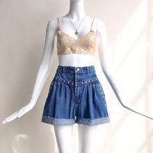 Load image into Gallery viewer, Blue Jean Baby (Gathered Pleats)