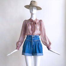 Load image into Gallery viewer, Blue Jean Baby (Gathered Pleats)