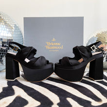 Load image into Gallery viewer, Vivienne Westwood Satin Coronation Platforms