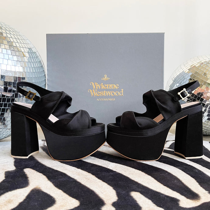 Vivienne Westwood Satin Coronation Platforms