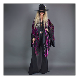 She rules her life like a bird in flight (Burnout Florals)