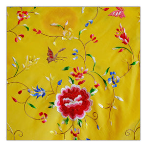 Wild Flower  (Bright Yellow with Mulit Color Embroidery)