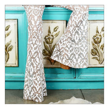 Load image into Gallery viewer, Leather and Lace (WHITE/NUDE)