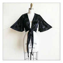 Load image into Gallery viewer, Never let Me Go (Black Velvet Burnout)