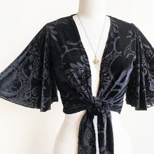 Load image into Gallery viewer, Never let Me Go (Black Velvet Burnout)
